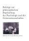 [ESGA 06] • Beiträge zur philosophischen Begründung der Psychologie und der Geisteswissenschaften